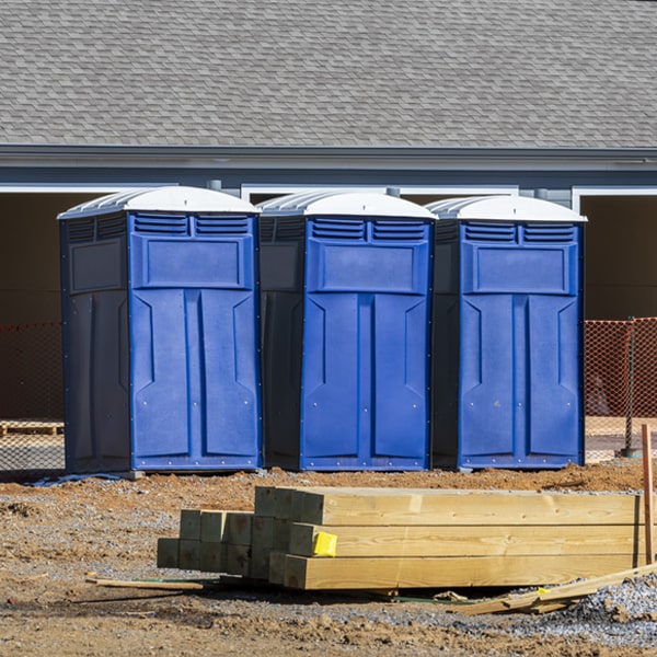 are there any restrictions on what items can be disposed of in the portable toilets in Quonochontaug